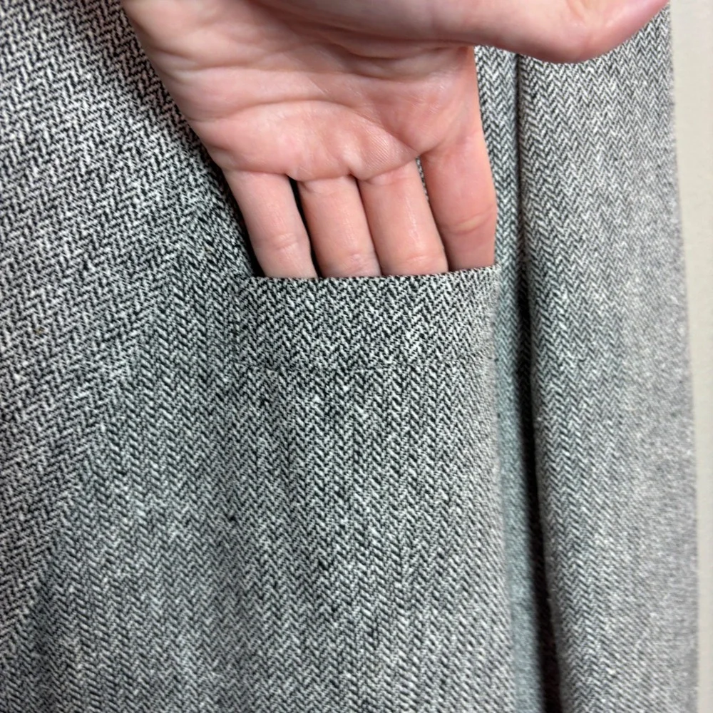 Bert Pulitzer Blazer Mens 50L Grey 80s Silk Herringbone Collectors Edition Sport